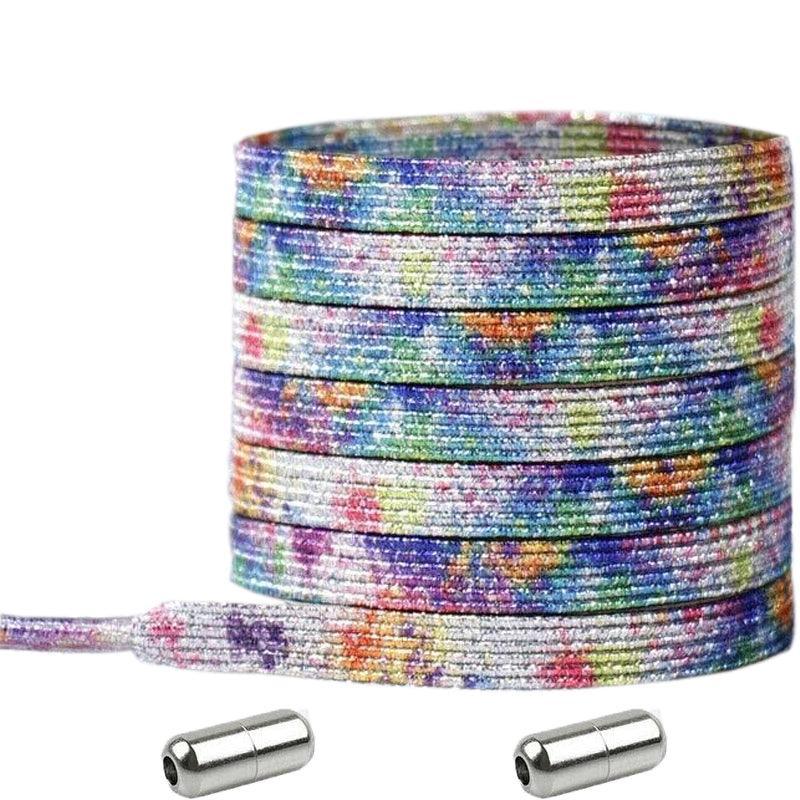 Men's Accessories: No Tie Locked Elastic Shoelace Shoe Lace Lazy Laces Sneakers Sports - NO.20 Glitter Blue