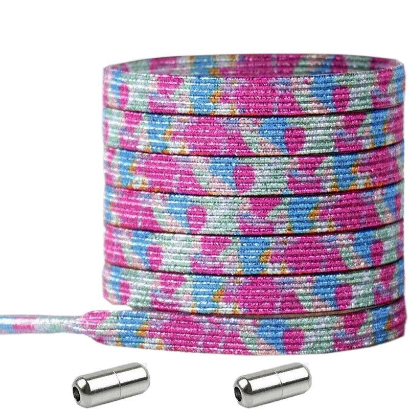 Men's Accessories: No Tie Locked Elastic Shoelace Shoe Lace Lazy Laces Sneakers Sports - NO.4 Rainbow Pink