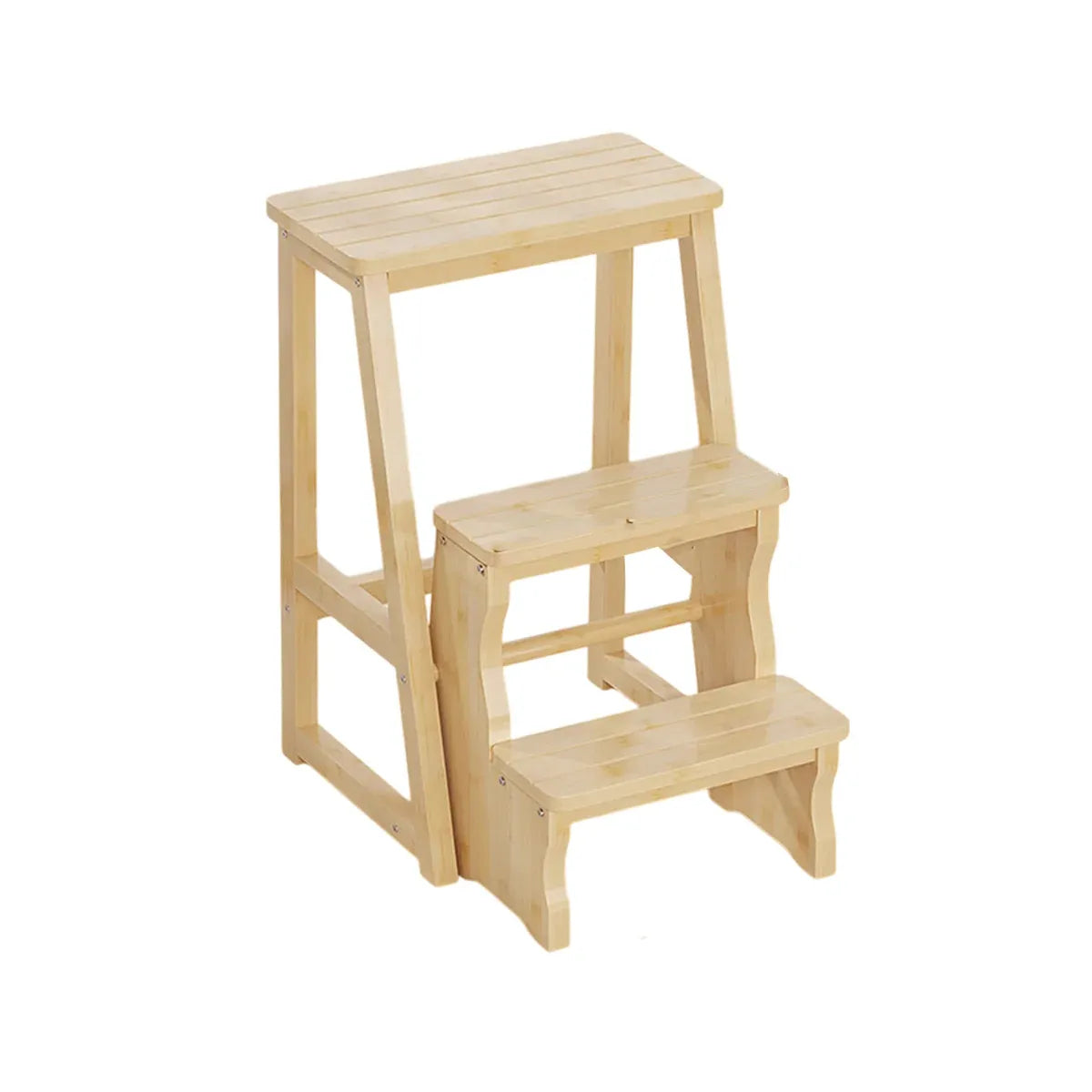 Folding Library Ladder Chair 3 Step Stool Durable for Home Kitchen Daily Use
