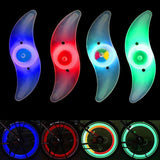 3PCS Mountain Bike Spoke Light Colourful LED Wheel Light Silicone Cycling Gear - Green