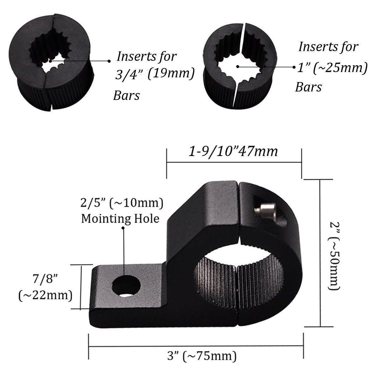 Automotive Parts: 1 Pair Light Clip Fixing Bracket for Car Motorcycle Spotlights Mounting Shelf