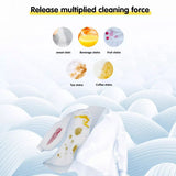 Laundry Cleaning Supplies: Laundry Tablets Set Portable Cleaning Pods Concentrated for Household Washing - Flax