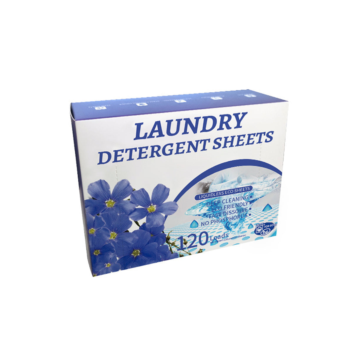 Laundry Cleaning Supplies: Laundry Tablets Set Portable Cleaning Pods Concentrated for Household Washing - Flax