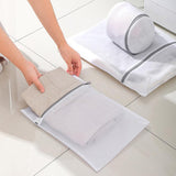 Laundry Baskets: 5pcs Zipper Mesh Laundry Bags Set Clothes Washing Organiser for Delicates - Grey