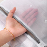 Laundry Baskets: 5pcs Zipper Mesh Laundry Bags Set Clothes Washing Organiser for Delicates - Pink