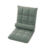 Sofas & Sofa Beds: Floor Lounge Sofa Bed Chair with Lumbar Pillow Folding Adjustable Cushion - Orange