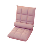 Sofas & Sofa Beds: Floor Lounge Sofa Bed Chair with Lumbar Pillow Folding Adjustable Cushion - Pink