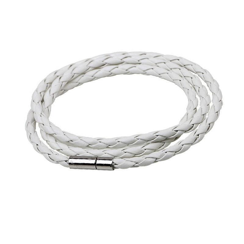 Wellness Accessories: 1Pc New Fashion Men Women Three Laps Pu Leather Bracelet Wristband Bangle Punk - Red