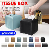 Toilet Paper Holders: Large Size Tissue Box Dispenser Paper Holder Napkin Case Pu Leather Cover - Green