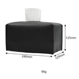 Toilet Paper Holders: Large Size Tissue Box Dispenser Paper Holder Napkin Case Pu Leather Cover - Green
