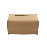 Toilet Paper Holders: Large Size Tissue Box Dispenser Paper Holder Napkin Case Pu Leather Cover - White