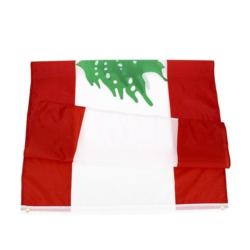 Outdoor Decorations & Lights: Large Lebanon Lebanese Flag Heavy Duty Outdoor Lb 90X150Cm - 3X5Ft