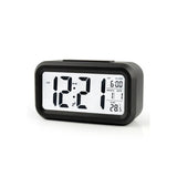 Clothing & Wardrobe Storage: Digital Bedside Led Snooze Alarm Clock Time Temperature Day/Night Desktop Clock - White