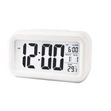 Clothing & Wardrobe Storage: Digital Bedside Led Snooze Alarm Clock Time Temperature Day/Night Desktop Clock - White