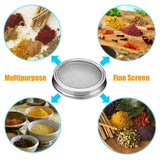 Outdoor Lights: Seed Sprouting Lids Tools Strainer Screen Kits For Wide Mouth Mason Canning Jar - 1SET