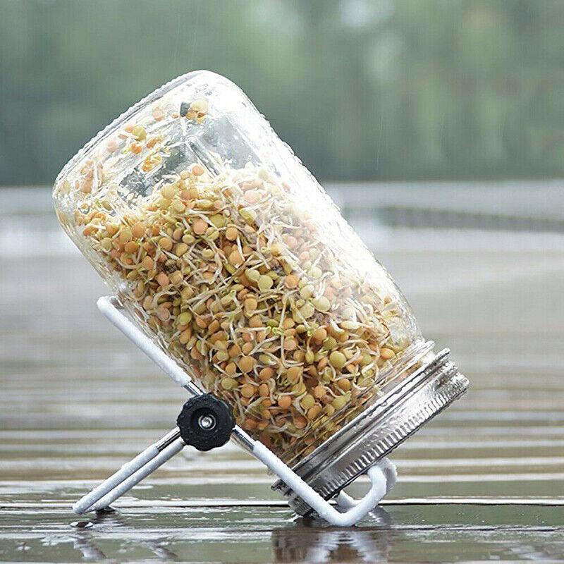 Outdoor Lights: Seed Sprouting Lids Tools Strainer Screen Kits For Wide Mouth Mason Canning Jar - 1SET