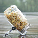 Outdoor Lights: Seed Sprouting Lids Tools Strainer Screen Kits For Wide Mouth Mason Canning Jar - 1SET