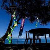 Other Outdoor Lights: Wind Chimes Solar Powered Led Lights Changing Hanging Garden Yard Outdoor Decor - Dragonfly