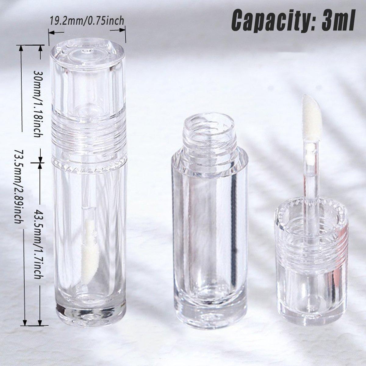 Cosmetic & Toiletry Bags: 10pcs 3ml Transparent Lip Gloss Tubes Small Capacity Lip Glaze Containers