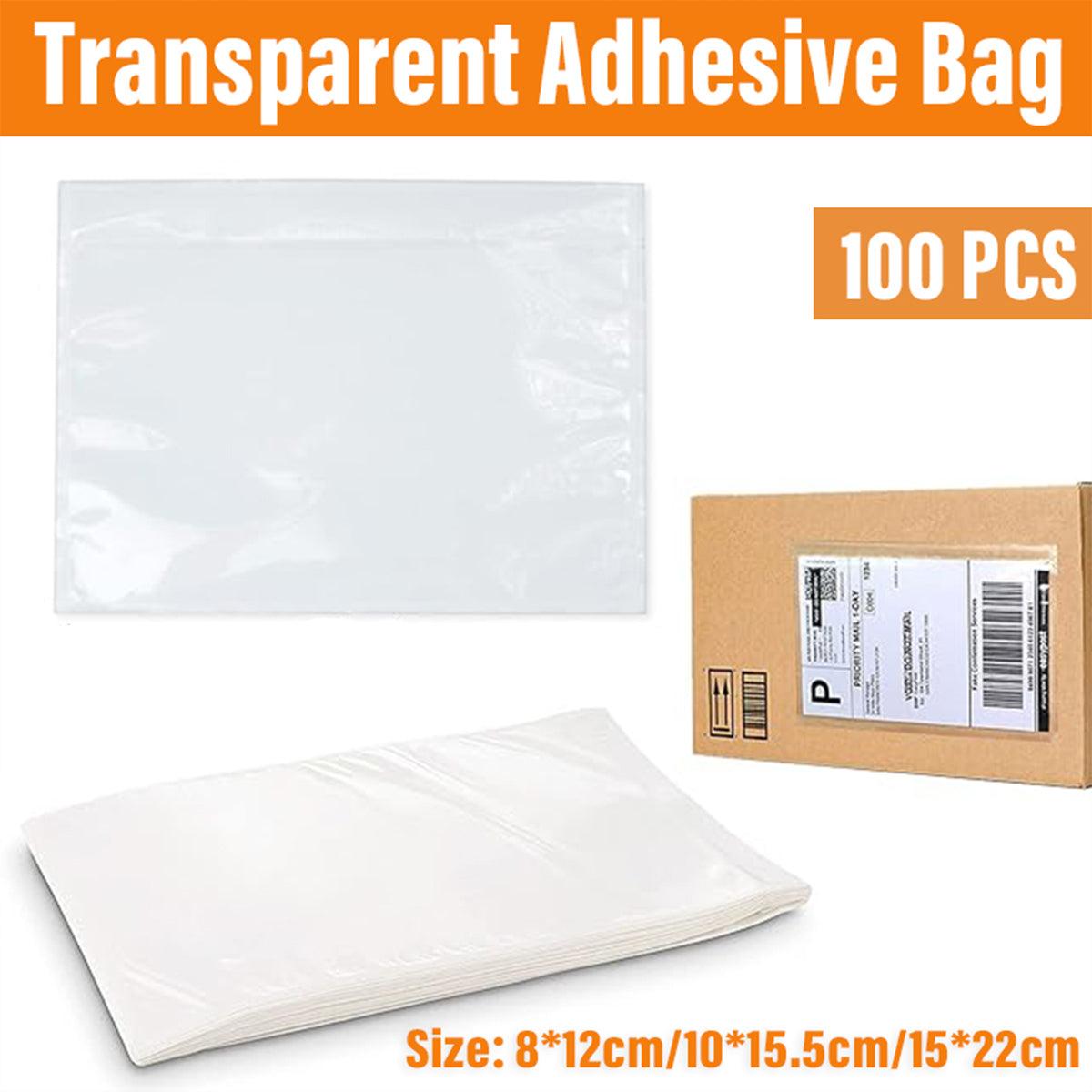 Postage Satchels & Boxes: Plastic Bags 100PCS Transparent Zip Lock Clear Resealable Storage Packaging - 8x12cm