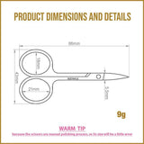 Hair Removal: Eyebrow Trimming Scissors Eyelash Nose Hair Cutter Manicure Tweezers