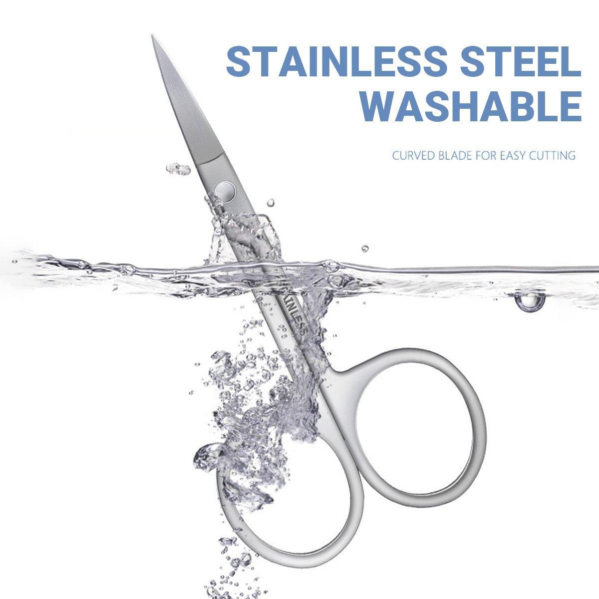 Hair Removal: Eyebrow Trimming Scissors Eyelash Nose Hair Cutter Manicure Tweezers