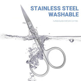 Hair Removal: Eyebrow Trimming Scissors Eyelash Nose Hair Cutter Manicure Tweezers