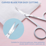 Hair Removal: Eyebrow Trimming Scissors Eyelash Nose Hair Cutter Manicure Tweezers