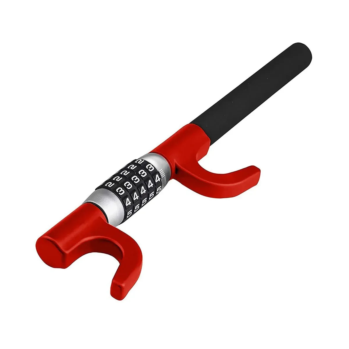 Car Steering Wheel Lock Anti Theft Security Code Lock for Vehicle Protection Use - Red