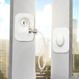 Safety Gates & Safety Accessories: Refrigerator Lock with Keys for Fridge Cabinet Window Door and Drawer Latch Use - Black