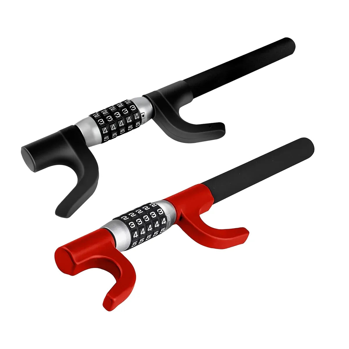 Car Steering Wheel Lock Anti Theft Security Code Lock for Vehicle Protection Use - Black