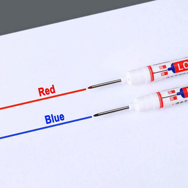 Pens & Pencils: 6Pcs Long Head Deep Hole Long Nosed Marker Multifunction Marker Deep Drill Hol