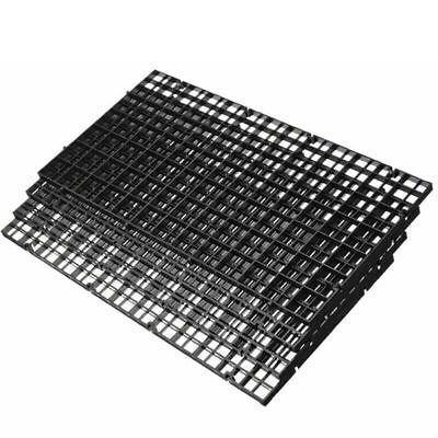Aquarium Decor: 8Pcs Plastic Fish Grid Divider Durable  Holder Fish Tank Tray Egg Crate Aquarium - White
