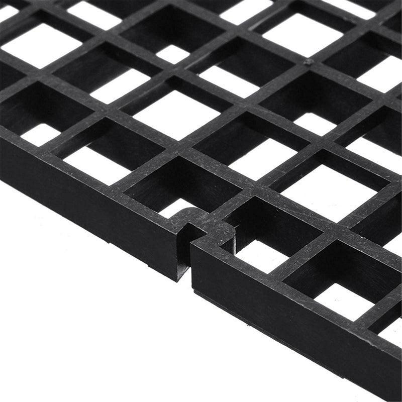Aquarium Decor: 8Pcs Plastic Fish Grid Divider Durable  Holder Fish Tank Tray Egg Crate Aquarium - White