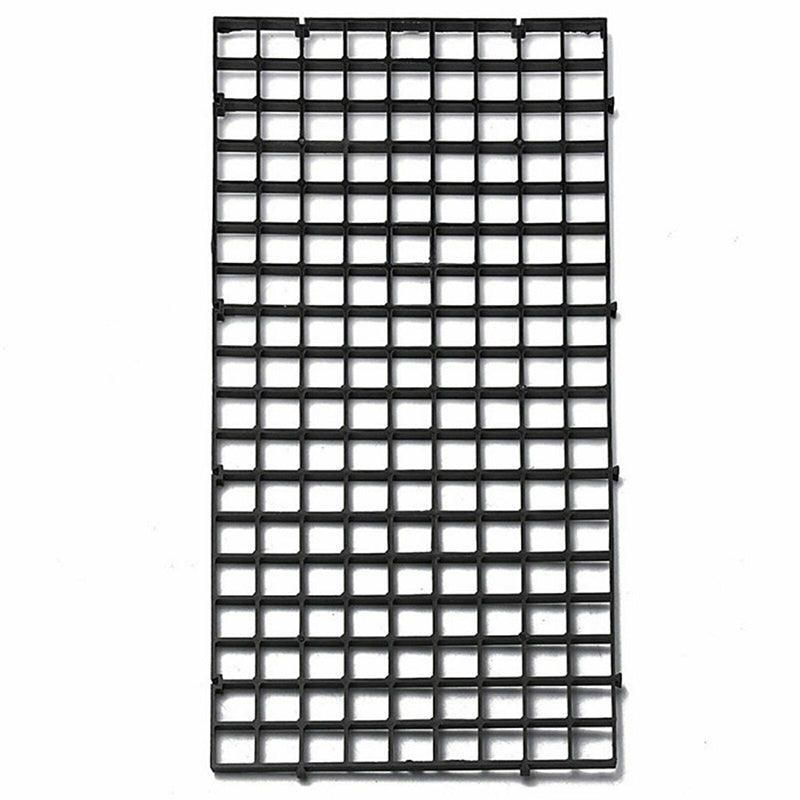 Aquarium Decor: 8Pcs Plastic Fish Grid Divider Durable  Holder Fish Tank Tray Egg Crate Aquarium - White