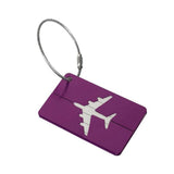 Suitcases: Luggage Tag Aluminum Travel Baggage Suitcase Identity Address Name Label Cards - Blue