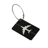 Suitcases: Luggage Tag Aluminum Travel Baggage Suitcase Identity Address Name Label Cards - Blue