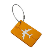 Suitcases: Luggage Tag Aluminum Travel Baggage Suitcase Identity Address Name Label Cards - Blue