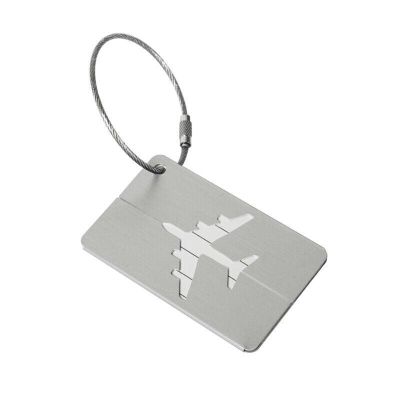 Suitcases: Luggage Tag Aluminum Travel Baggage Suitcase Identity Address Name Label Cards - Purple