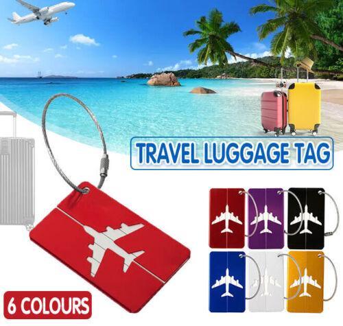 Suitcases: Luggage Tag Aluminum Travel Baggage Suitcase Identity Address Name Label Cards - Silver