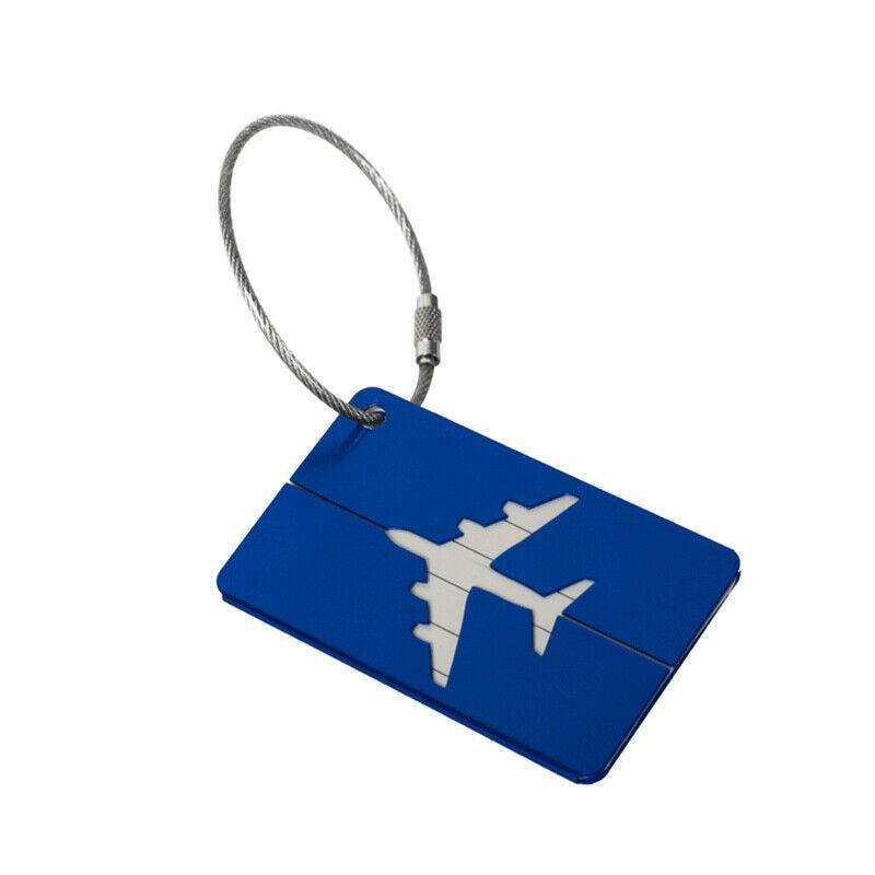 Suitcases: Luggage Tag Aluminum Travel Baggage Suitcase Identity Address Name Label Cards - Silver