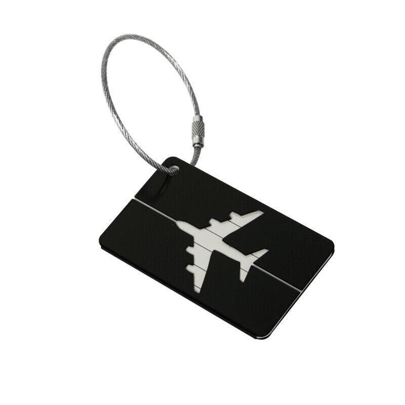 Suitcases: Luggage Tag Aluminum Travel Baggage Suitcase Identity Address Name Label Cards - Silver