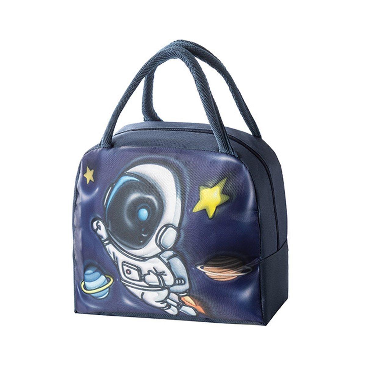 Kid's Lunch Boxes & Bags: Cute 3D Cartoon Insulated Lunch Bag Oxford Fabric Bento Tote for School Use - Orange Tiger