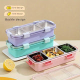 Cooler bags: Stainless Steel Lunch Box Compartment Bento Box Food Container for Meal Prep Use - Pink