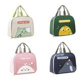 Cooler bags: Cute Cartoon Lunch Bag Reusable Insulated School Lunch Box Cooler Tote Boy Girl - Navy