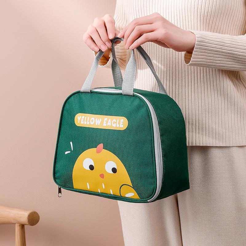 Cooler bags: Cute Cartoon Lunch Bag Reusable Insulated School Lunch Box Cooler Tote Boy Girl - Pink