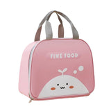 Cooler bags: Cute Cartoon Lunch Bag Reusable Insulated School Lunch Box Cooler Tote Boy Girl - Pink
