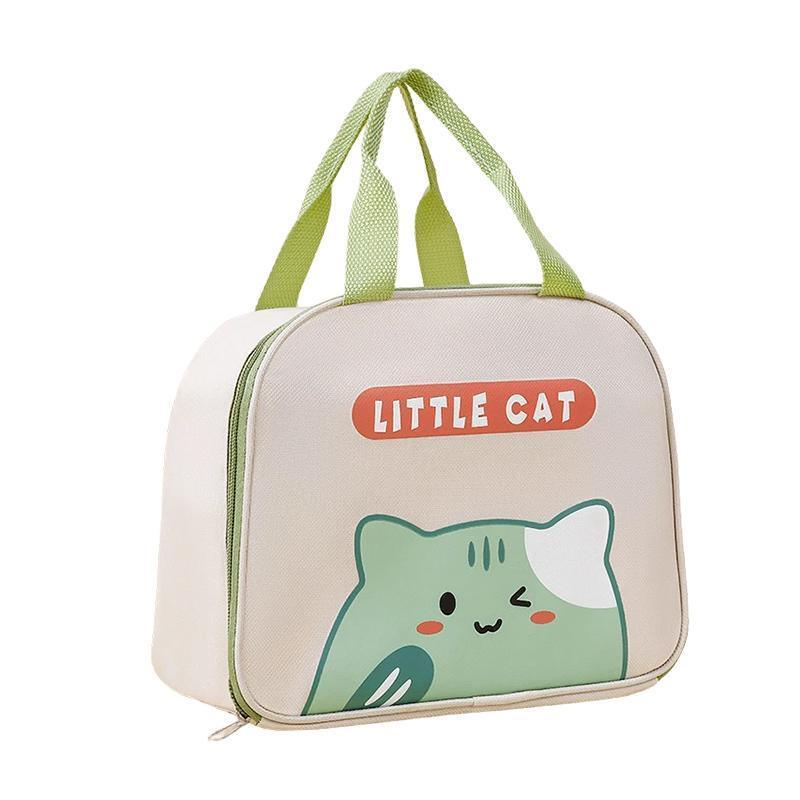 Cooler bags: Cute Cartoon Lunch Bag Reusable Insulated School Lunch Box Cooler Tote Boy Girl - Pink