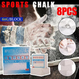 Supports & Braces: Gym Sport Chalk Lifting Weight Gymnastic Climbing Athletics Anti-Slip Carbonate - 8PCS