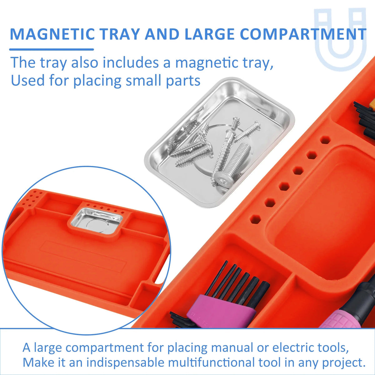Tool Boxes: Silicone Tool Tray Silicone Tool Part Tray Organizer Workshop Garage Accessories